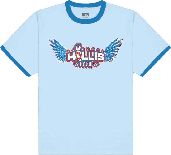 Run DMC Unisex Adult Hollis Crew Cotton T-Shirt