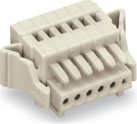 Actual product image Wago Female multipoint connector light grey 733-105/037-000 Content: 100 pcs (733-105/037-000)