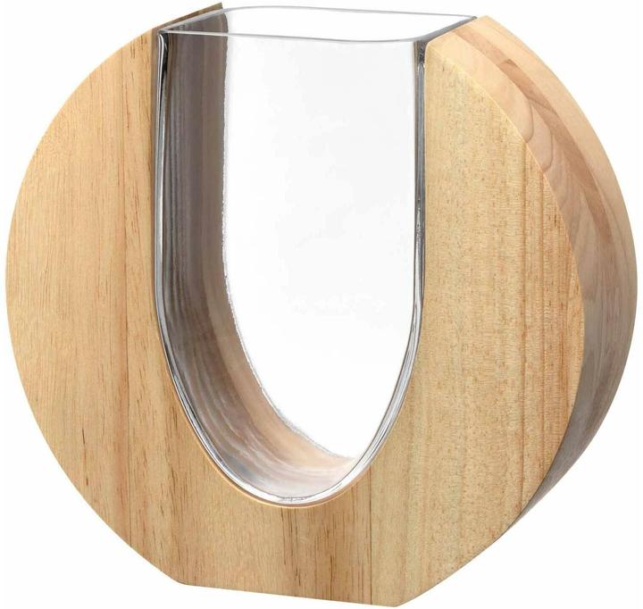 Produktbild Leonardo Vase Legno 19 cm, Braun/Transparent, Höhe: 19 cm (1 x, 7 l)