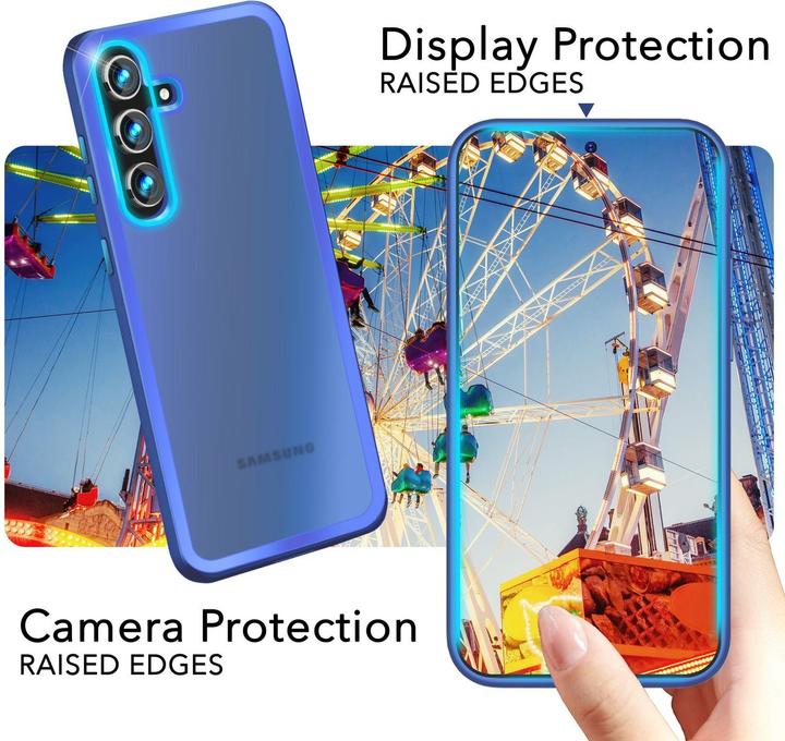 Actual product image Nalia Semi-transparent hybrid cover with protective frame (Samsung Galaxy S24+)