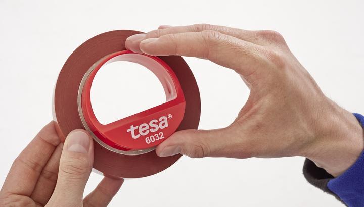 Produktbild tesa Handabroller für Strapping- und Filamentklebebänder, silber