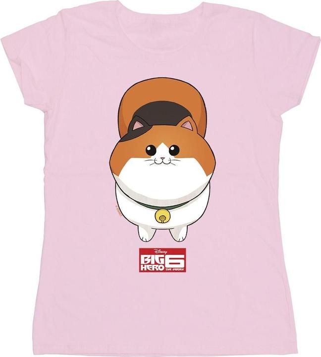 Actual product image Disney Womens/Ladies Big Hero 6 Baymax Kitten Face Cotton T-Shirt (XXL)