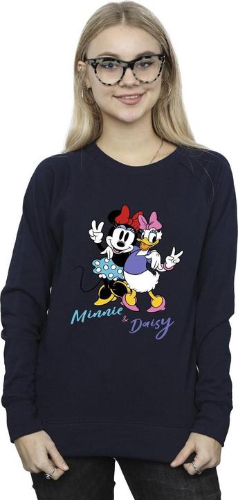 Actual product image Disney Womens/Ladies Minnie Mouse And Daisy Sweatshirt (L)