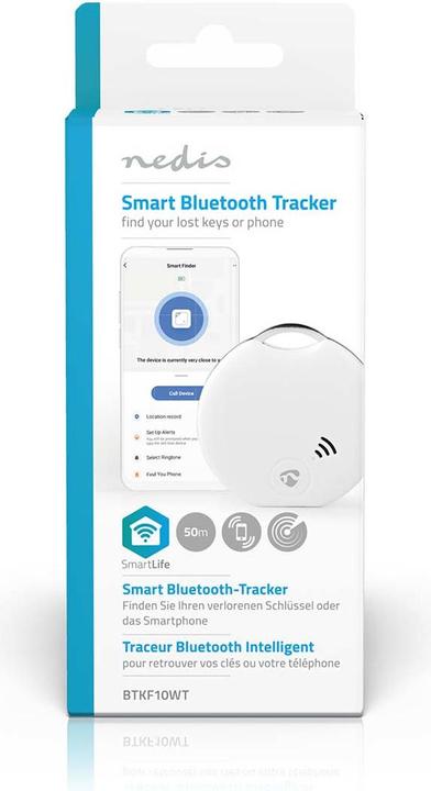 Actual product image Nedis SmartLife Bluetooth Tracker - White (Android, iOS)
