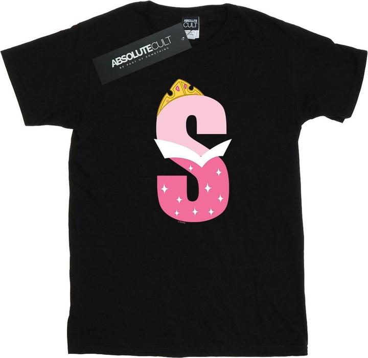 Actual product image Disney Womens/Ladies Alphabet S Is For Sleeping Beauty Cotton Boyfriend T-Shirt (M)