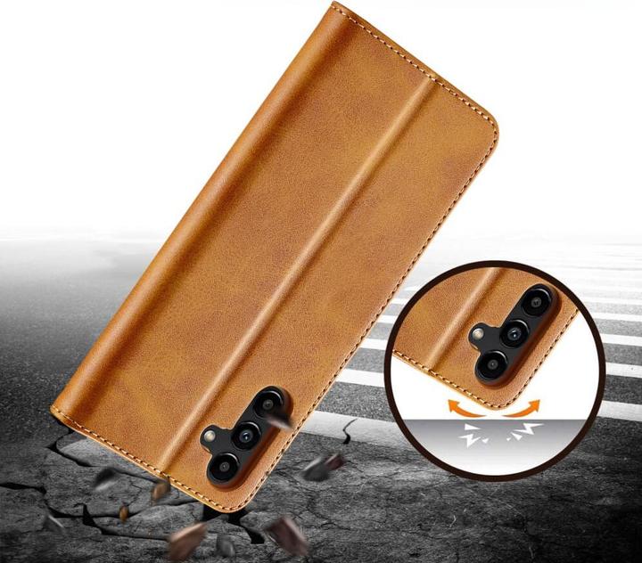 Image du produit LC.Imeeke Galaxy A15 - Etui en cuir marron clair (Samsung Galaxy A15)