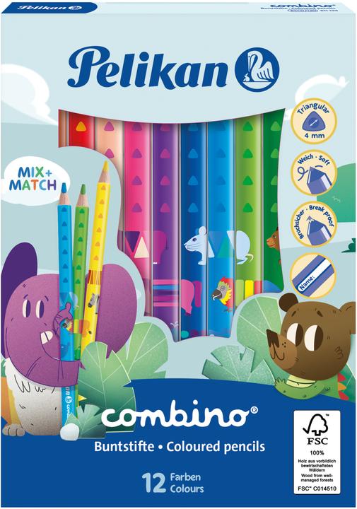 Produktbild Pelikan COMBINO - Farbstifte (Multicolor, 12 x)