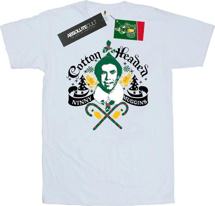 Actual product image Elf Mens Cotton Headed Ninny Muggins T-Shirt (L)