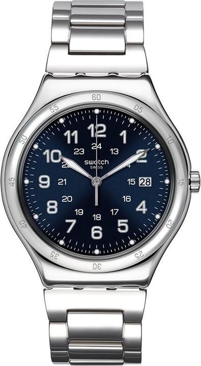 Actual product image Swatch Blue Boat (Analogue wristwatch, Swiss made, 41 mm)