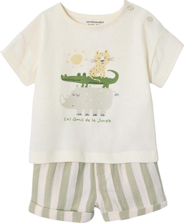 Produktbild Vertbaudet Baby-Set: T-Shirt & Shorts mit Streifenmuster (104)