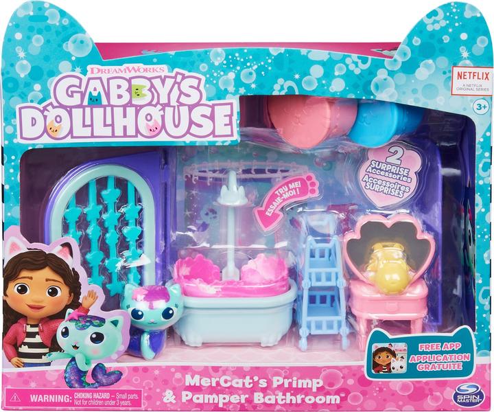 Actual product image Gabby's Dollhouse Deluxe Room MerCat's Bathroom