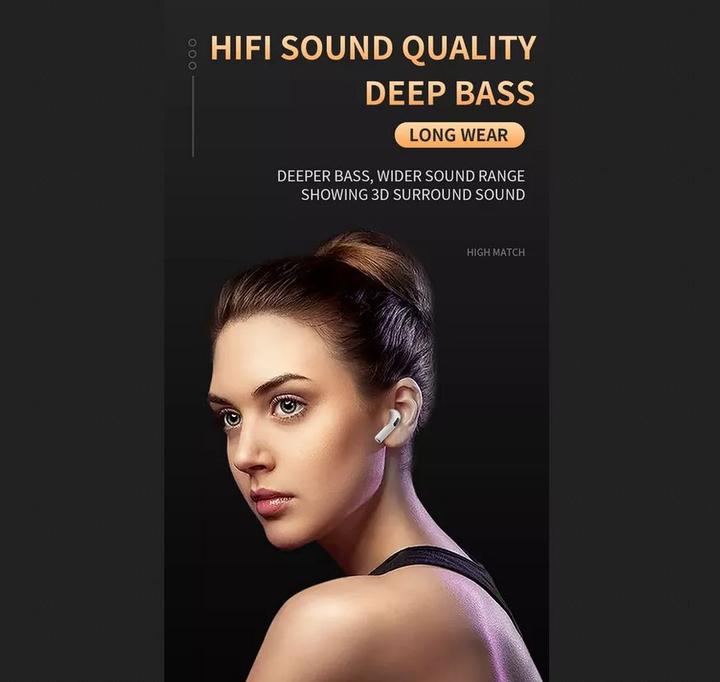 Actual product image PhoneLook Écouteurs Pro 6 Bluetooth 5.0 Super Bass sans fil Earbuds design rond menthe (4 h, Wireless)
