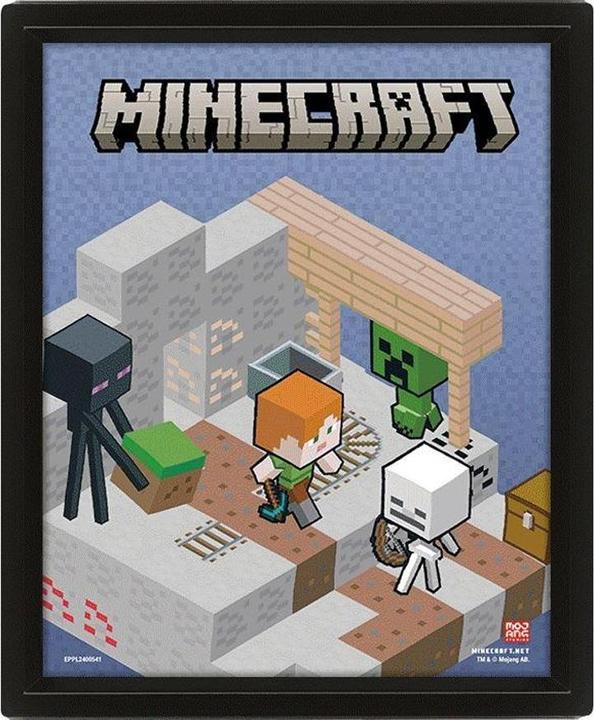 Actual product image Minecraft Terrain 3D & Lenticular Poster