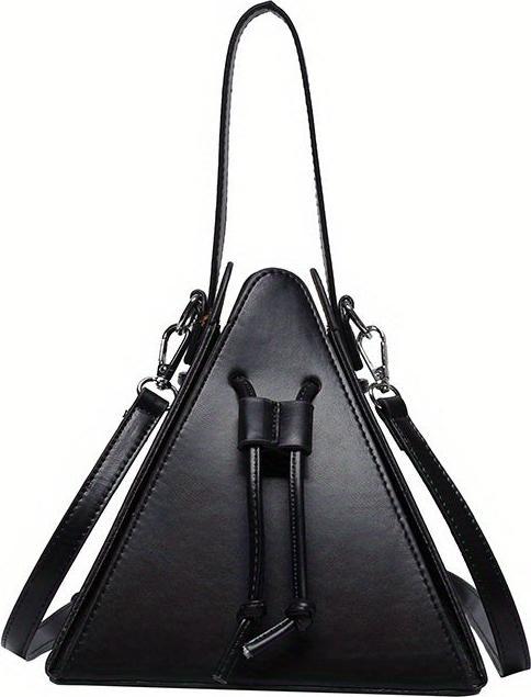 Produktbild Only-Bags.Store Mini Drawstring Bag, Solid Color Crossbody Bag, Kunstleder Clutch Purse