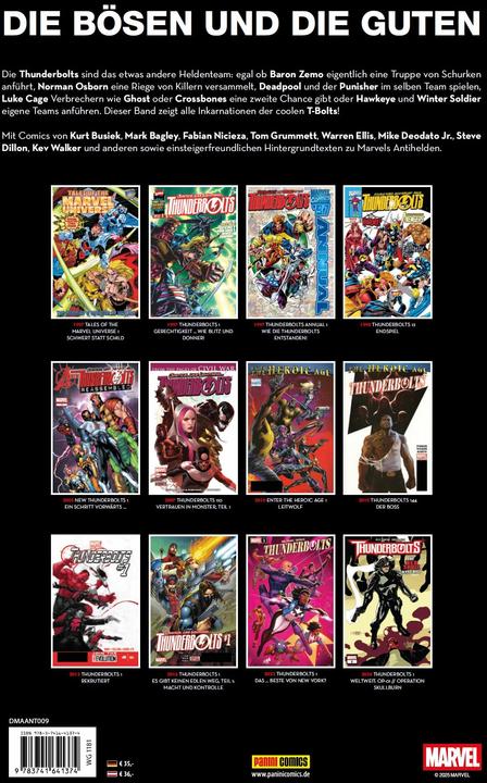Image du produit Panini Thunderbolts Anthologie (Allemand, Kelly, Collin/Borges, Markua, Geraldo/Bagley, 2025)