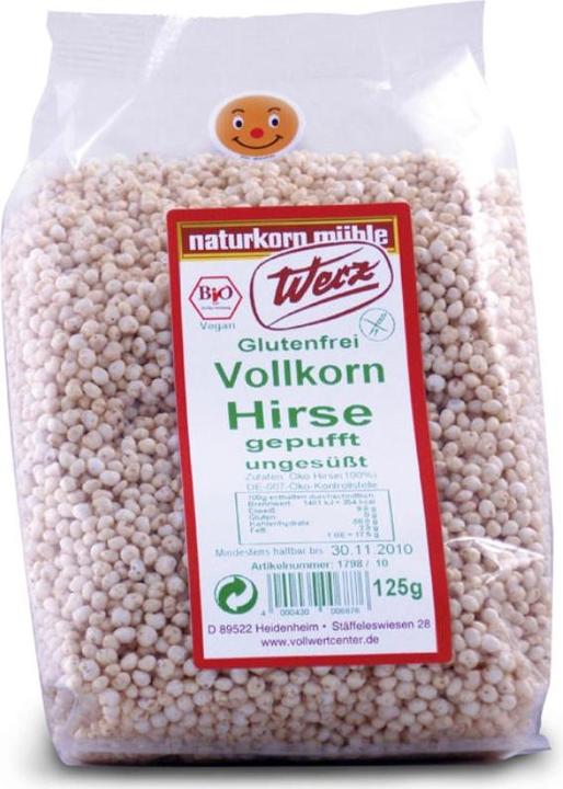 Immagine prodotto Werz Miglio integrale soffiato non zuccherato biologico (125 g)