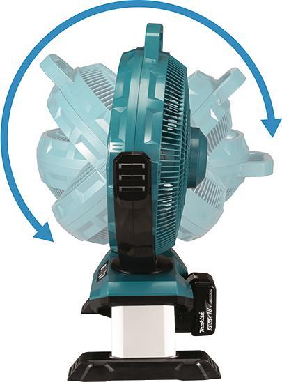 Actual product image Makita 18V cordless fan DCF301Z (52 dB)