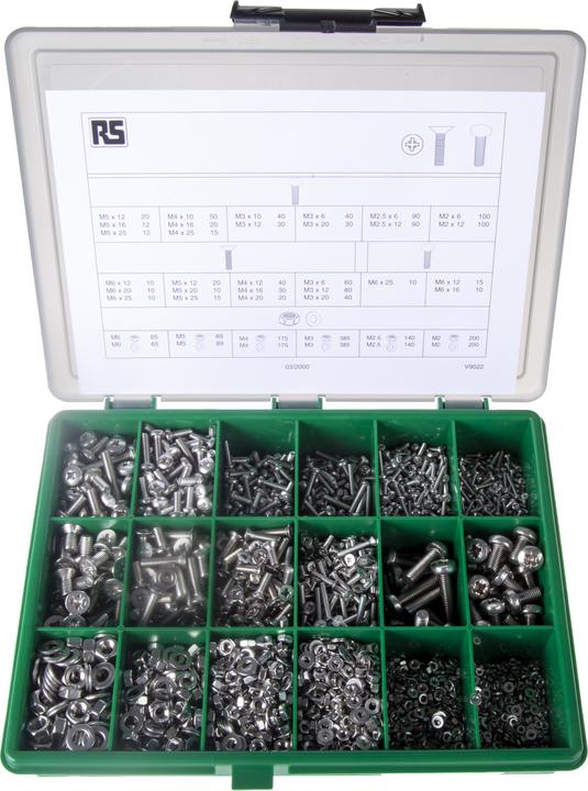 Produktbild Rs Pro Schrauben Sortiment (3168 Schrauben pro Stück)