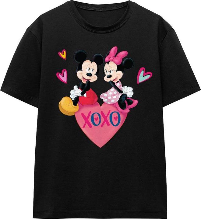 Actual product image Mickey Mouse Unisex Adult Xoxo Minnie Mouse Valentine's Day T-Shirt (M)