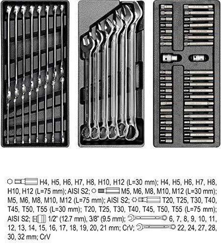 Image du produit Yato WORKSHOP CABINET 7 DRAWERS + TOOLS 165 pcs. 55293