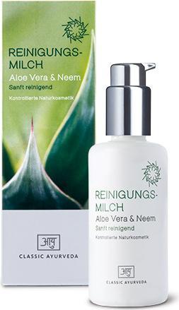 Classic Ayurveda Latte detergente Aloe Vera e Neem (Lozione detergente, 100 ml)