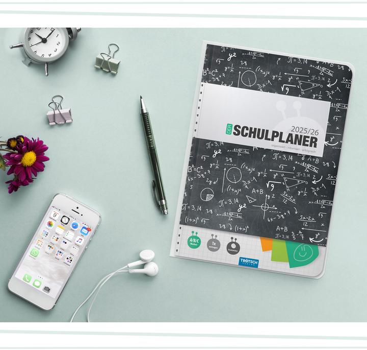 Actual product image Schulplaner Schwarz 25/26 (A5, German)