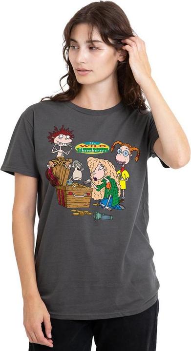 Actual product image The Wild Thornberrys Unisex Adult Treasure Hunt T-Shirt (S)