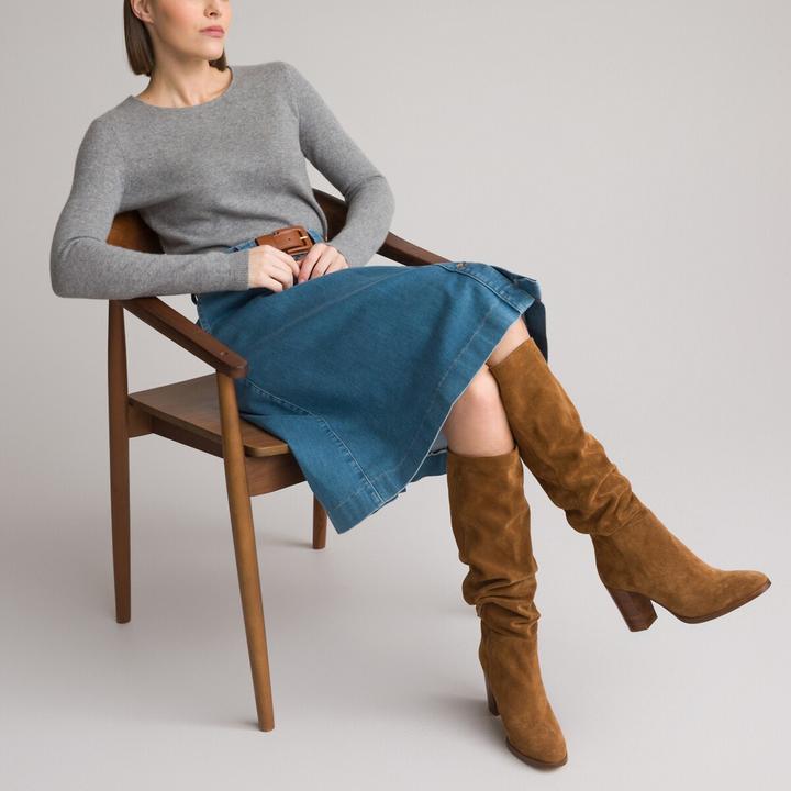 Actual product image Anne Weyburn Pure cashmere round neck jumper (48, 50)