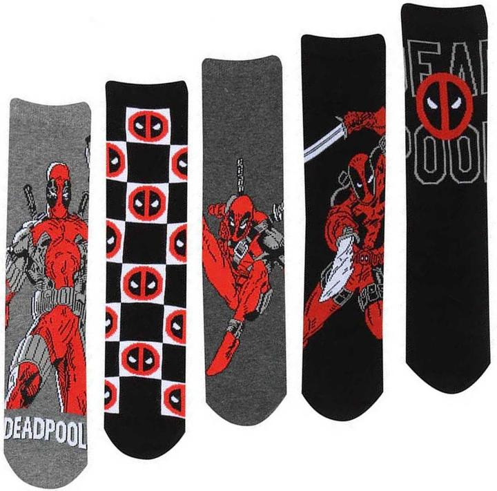 Produktbild Deadpool Socken (5erPack) (5er Pack, M/L)