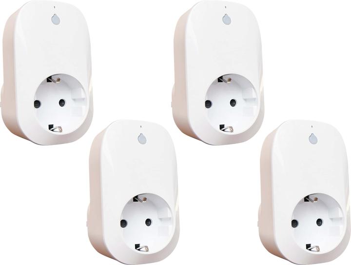 Shelly WLAN socket outlet plug, 16 A, measuring function, white, 4 pieces