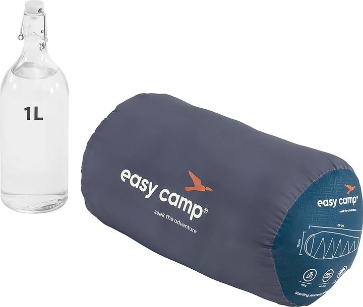 Actual product image Easy Camp Sleeping bag Starling Mummy Blue 8?C (dark blue/grey, model 2025)