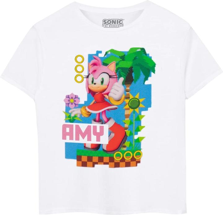 Actual product image Sonic The Hedgehog Childrens/Kids Amy Short-Sleeved T-Shirt (104)