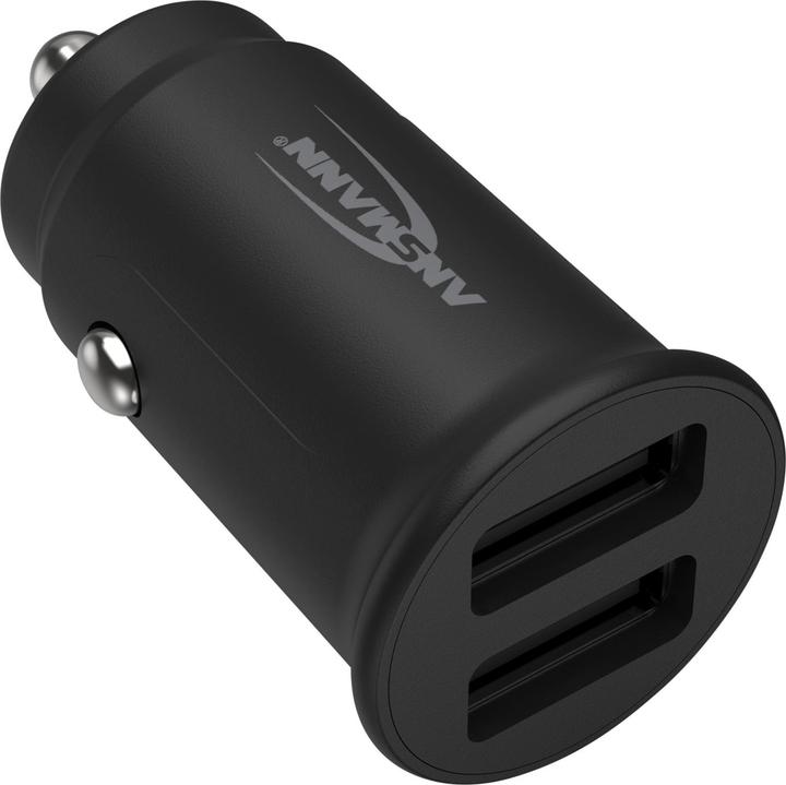 Produktbild Ansmann Ladegerät InCar Charger 12-24V DC/1000mA/12W/KFZ/2xUSB/5V bl