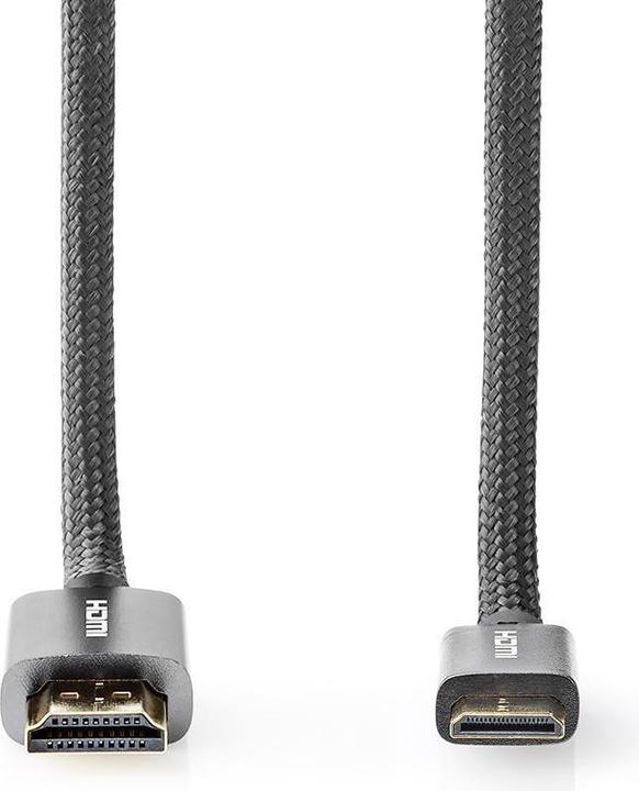 Immagine prodotto Nedis Cavo HDMI T ad alta velocità con Ethernet HDMIT Maschio HDMIT Mini Maschio 4K@60Hz 18 Gbps 2,00 m (2 m, HDMI)