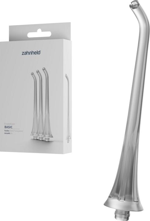 Produktbild Zahnheld Ersatzdüsen Basic 3x Weiss (Mundduschenaufsätze)