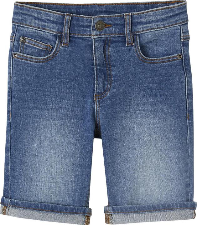 Vertbaudet Jungen Jeansshorts BASIC OEKO-TEX®, Bundweite verstellbar