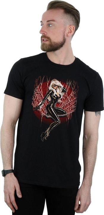 Immagine prodotto Black Cat Spider Web Maglietta Uomo (3XL)
