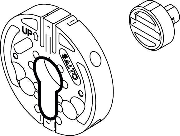 Actual product image Danalock Key Turner Adapter Euro