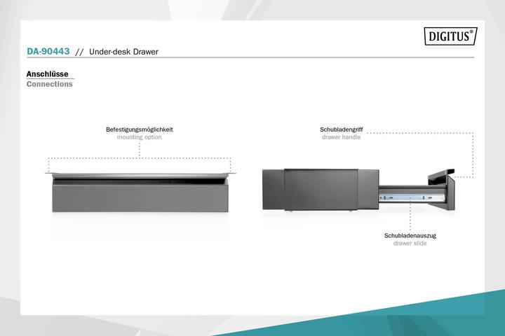 Actual product image Digitus Underbench drawer