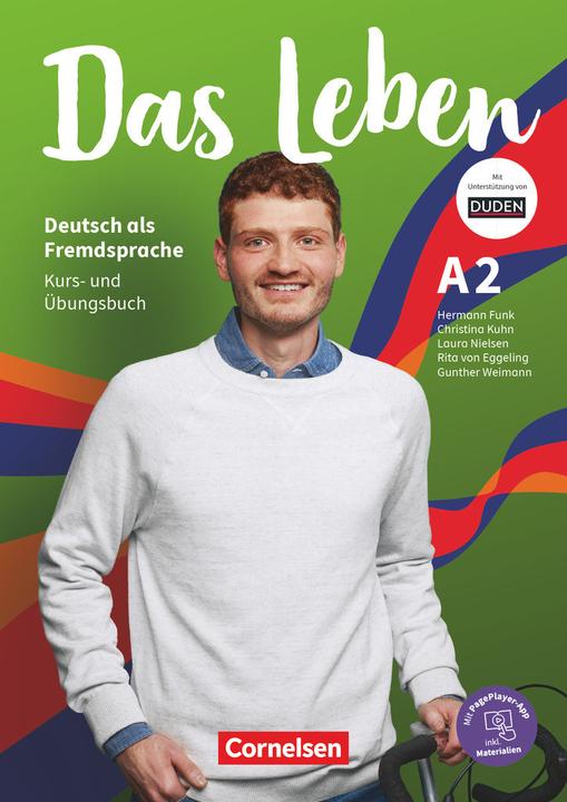 Immagine prodotto Das Leben, Deutsch als Fremdsprache, Allgemeine Ausgabe, A2: Gesamtband, Kurs- und Übungsbuch, Mit (Tedesco, Christina Kuhn, Laura Nielsen, Funk Hermann, Rita Maria von Eggeling, 2021)
