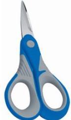 Actual product image Kleiber Embroidery scissors ""Trend Line"", length: 127 mm, grey/blue pointed, very ergonomic, therefore (12.70 cm)