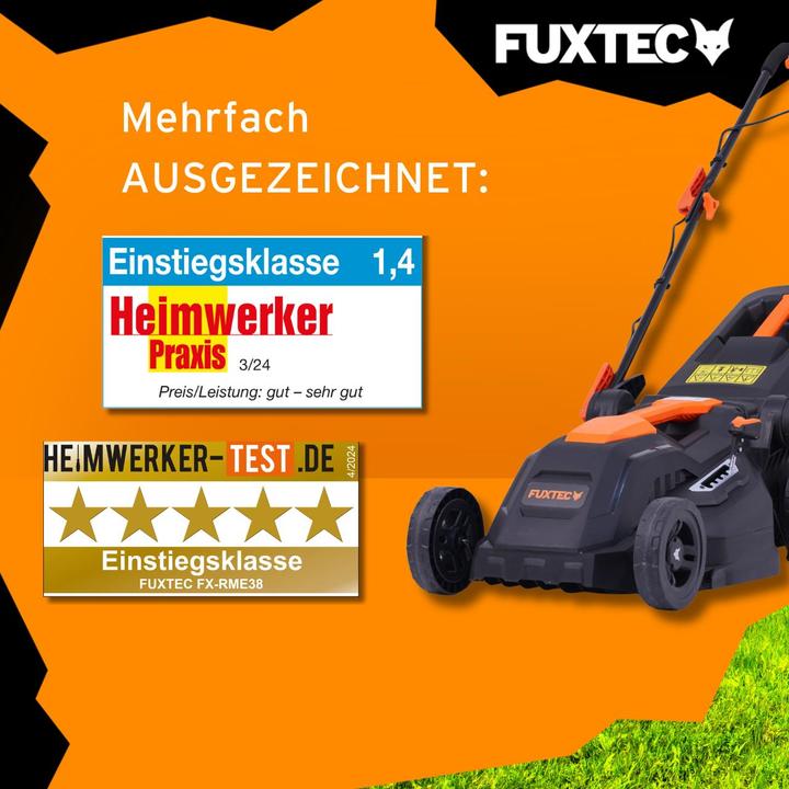 Produktbild Fuxtec Elektro Rasenmäher mit Kabel FX-RME38 (Netzbetrieb)