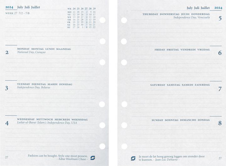Actual product image Succes Standard Annual Content January - December (9.5 x 17 cm, German, English, Italian, French)