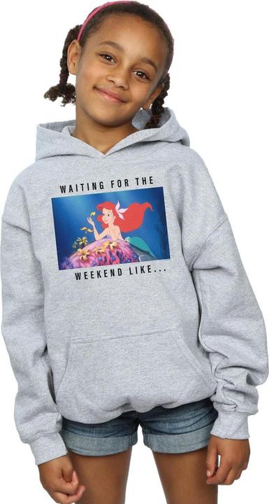 Actual product image Disney Princess Girls Ariel Waiting For The Weekend Hoodie (116)