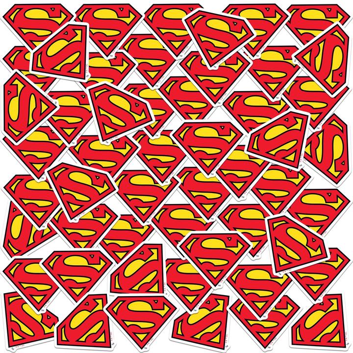 Produktbild Superman Logo Aufkleber 50erPack Vinyl