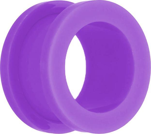 Star Piercing Flesh Tunnel neon viollet (ohne Messing, Acryl)
