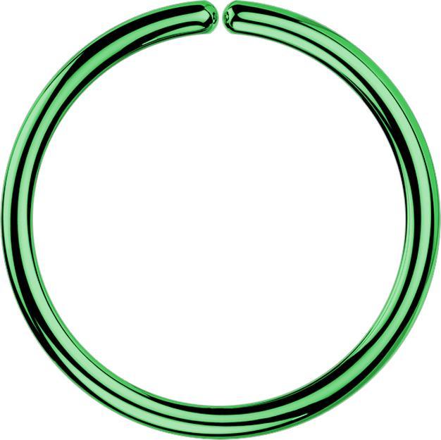 Immagine prodotto Star Piercing Anello micropiercing verde con rivestimento in titanio (Acciaio chirurgico 316L, senza ottone)