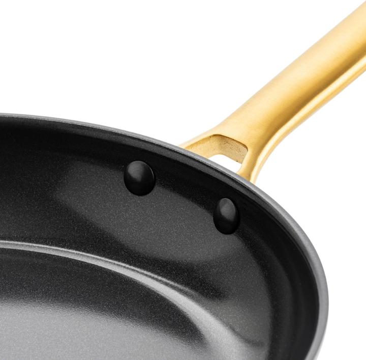 Immagine prodotto Greenpan Padelle in ceramica PADOVA Black 20 + 24 + 28 cm (28 cm, Casseruola con manico, Alluminio)