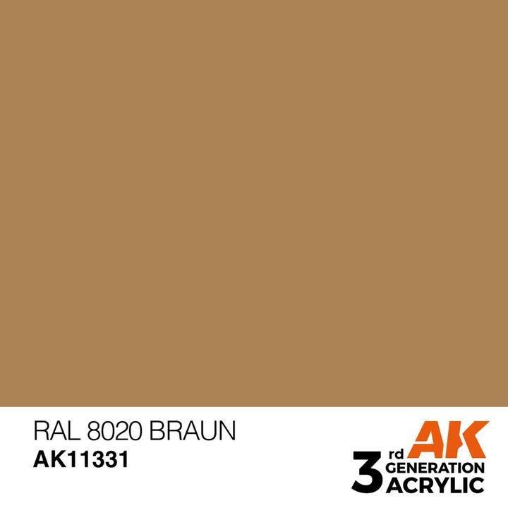 Actual product image AK Interactive RAL 8020 Brown (RAL 8020 Brown)