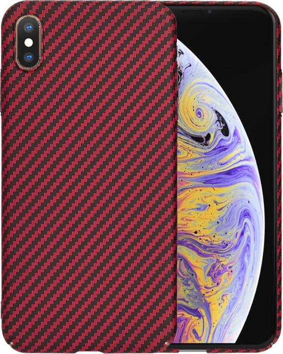 Image du produit Techsuit - Carbonite FiberShell - iPhone XS Max - Red (Apple iPhone XS Max)